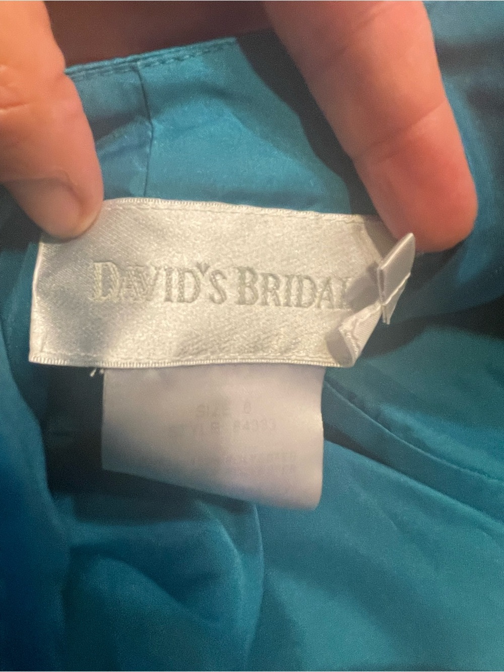 David's Bridal  One Shoulder“Malibu"  Short Dress Size 6 Nye Party Dress - Picture 10 of 10